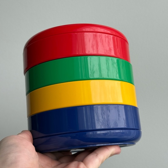 Vintage Italy Rexite MULTIPLOR 900 Primary Colour Rino Pirovano Desk Organizer - Picture 5 of 11